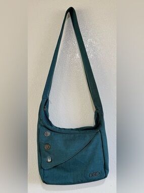 OGIO Purse Brooklyn Messenger Bag Padded For Tablets Crossbody Peacock Teal Blue